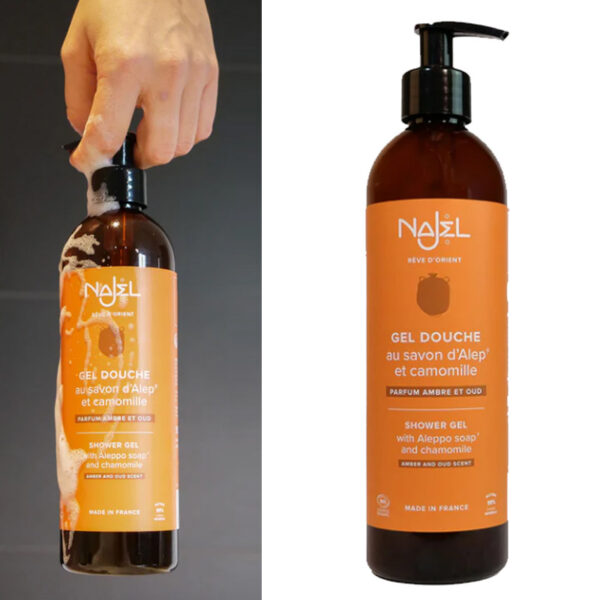 Gel douche parfum Ambre et Oud