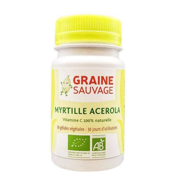 Myrtille Acérola bio - 90 gélules