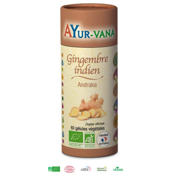 Gingembre indien bio (Andraka) - 60 gélules